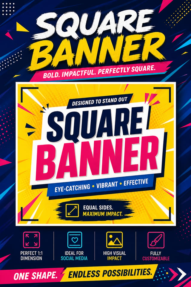 Square Banner — vibrant style square banner
