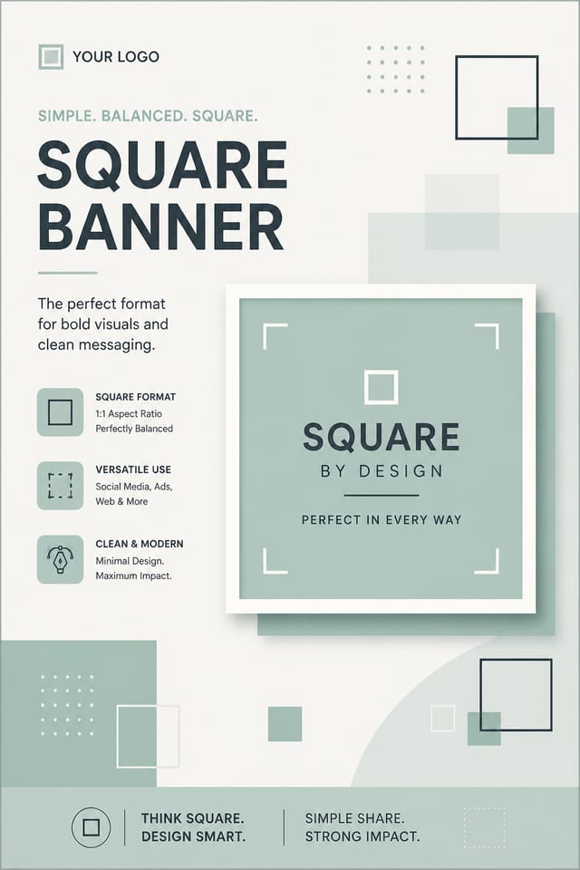 Square Banner — modern style square banner