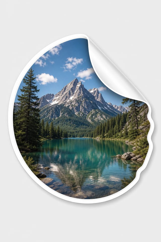 Sticker — photo-realistic style sticker design
