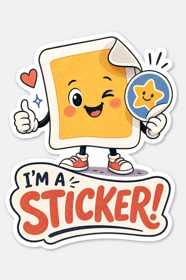 Sticker — illustration style sticker design