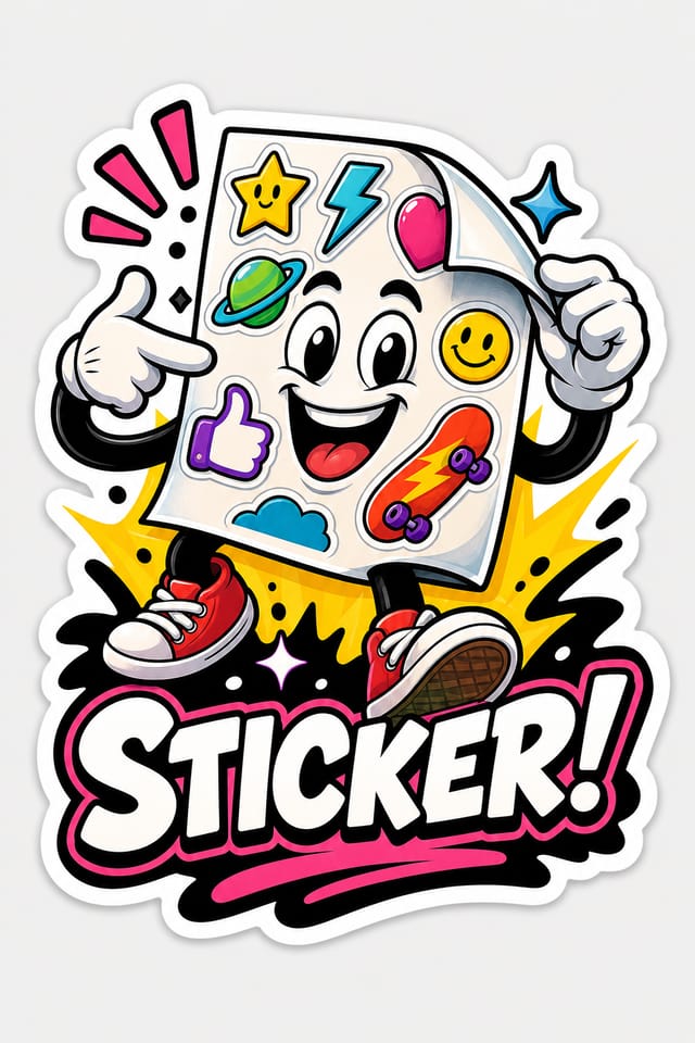 Sticker — vibrant style sticker design