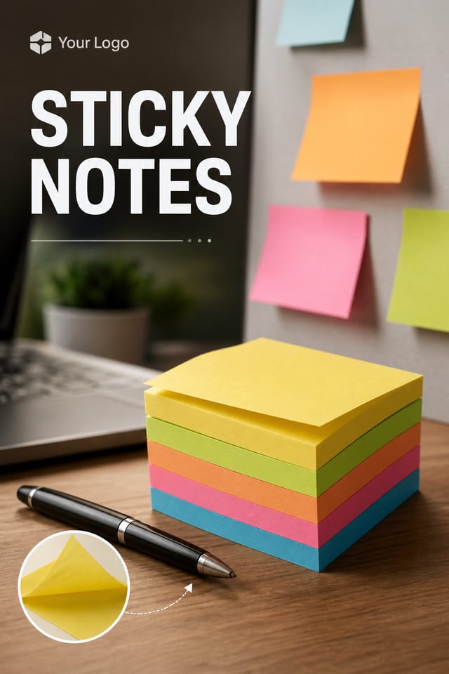 Sticky Notes — photo-realistic style sticky notes
