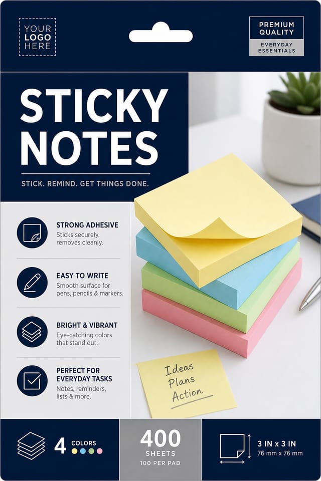 Sticky Notes — corporate style sticky notes