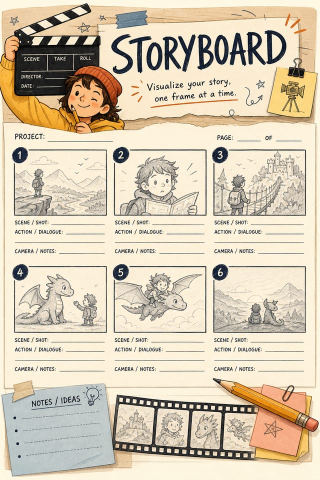 Storyboard — illustration style storyboard