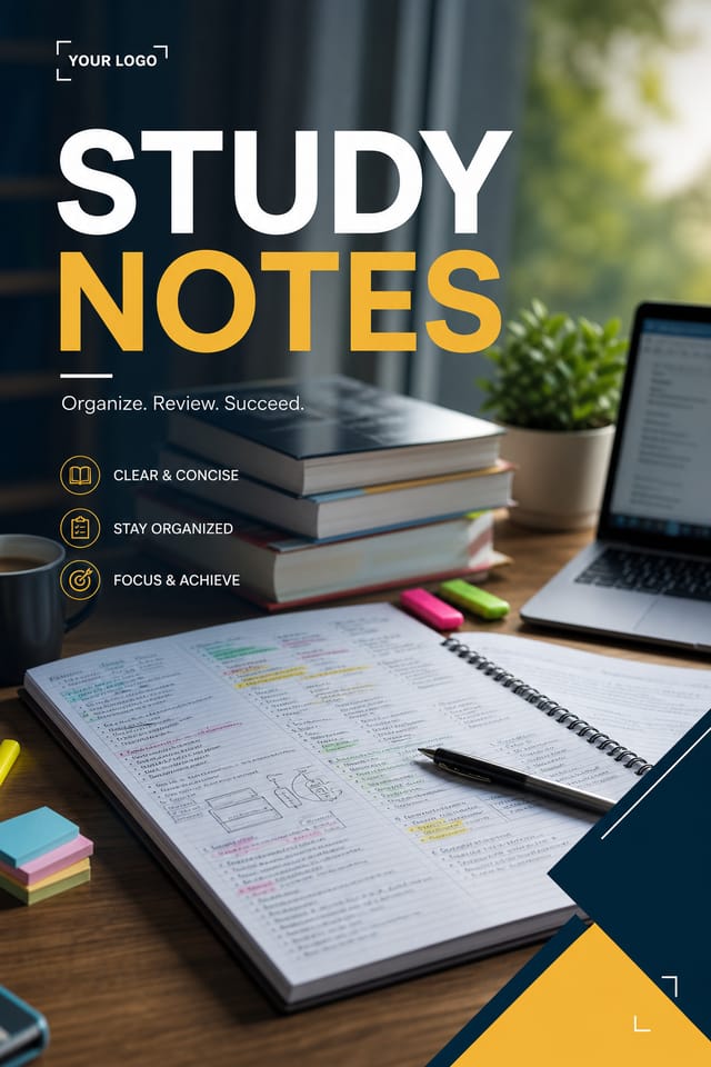 Study Notes — photo-realistic style study notes