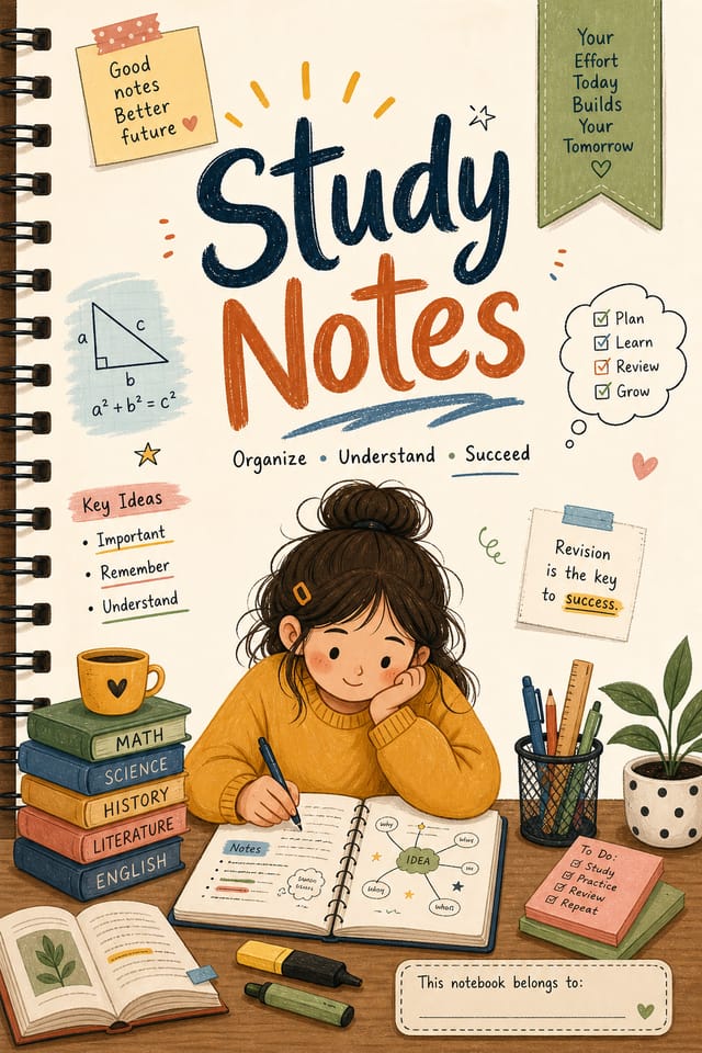 Study Notes — illustration style study notes