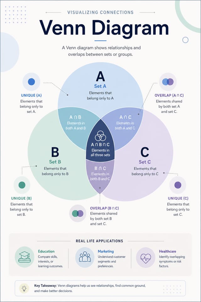 Venn Diagram — modern style venn diagram