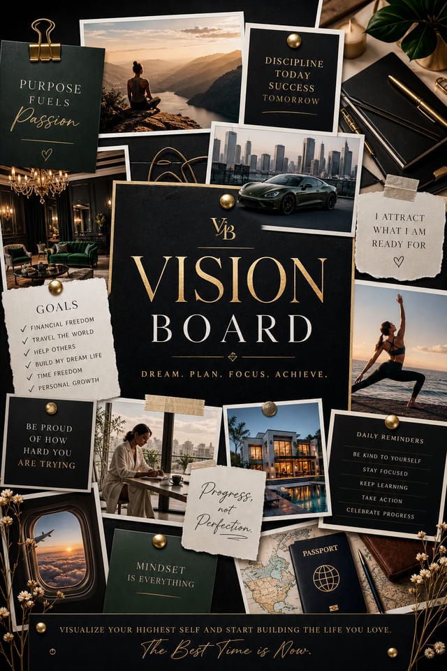 Vision Board — elegant style vision board