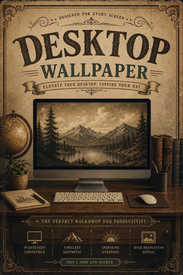 Desktop Wallpaper — vintage style wallpaper