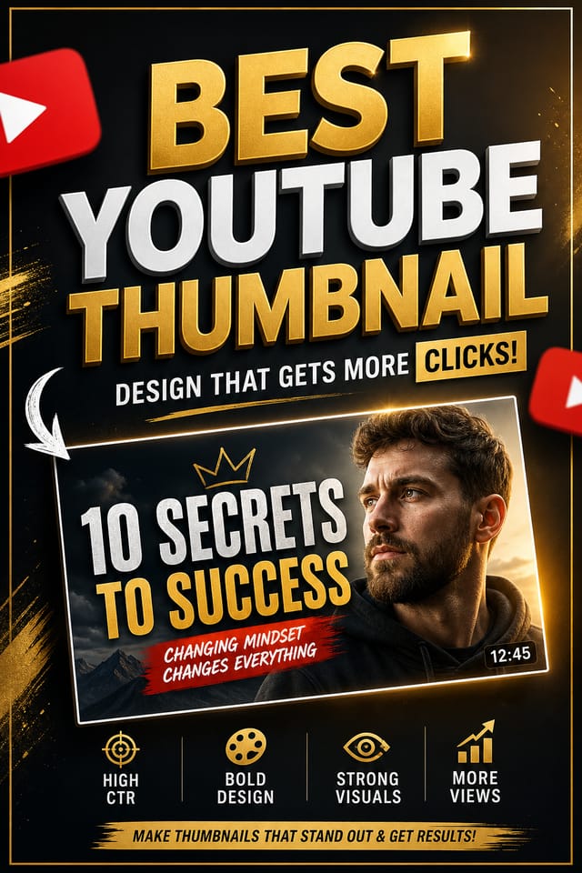 Meilleure miniature YouTube — miniature YouTube de style élégant
