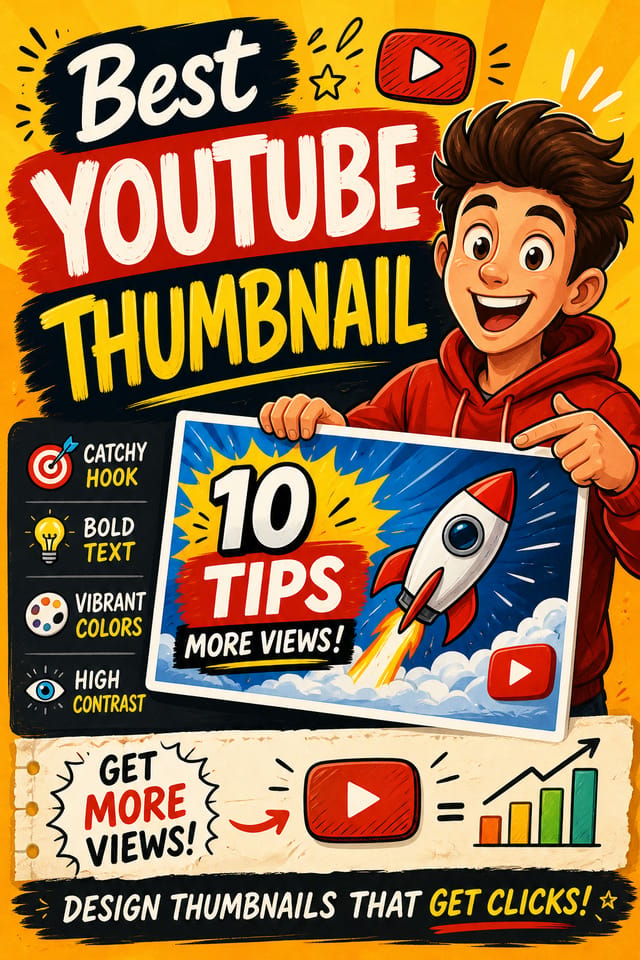 Meilleure miniature YouTube — miniature YouTube de style illustration