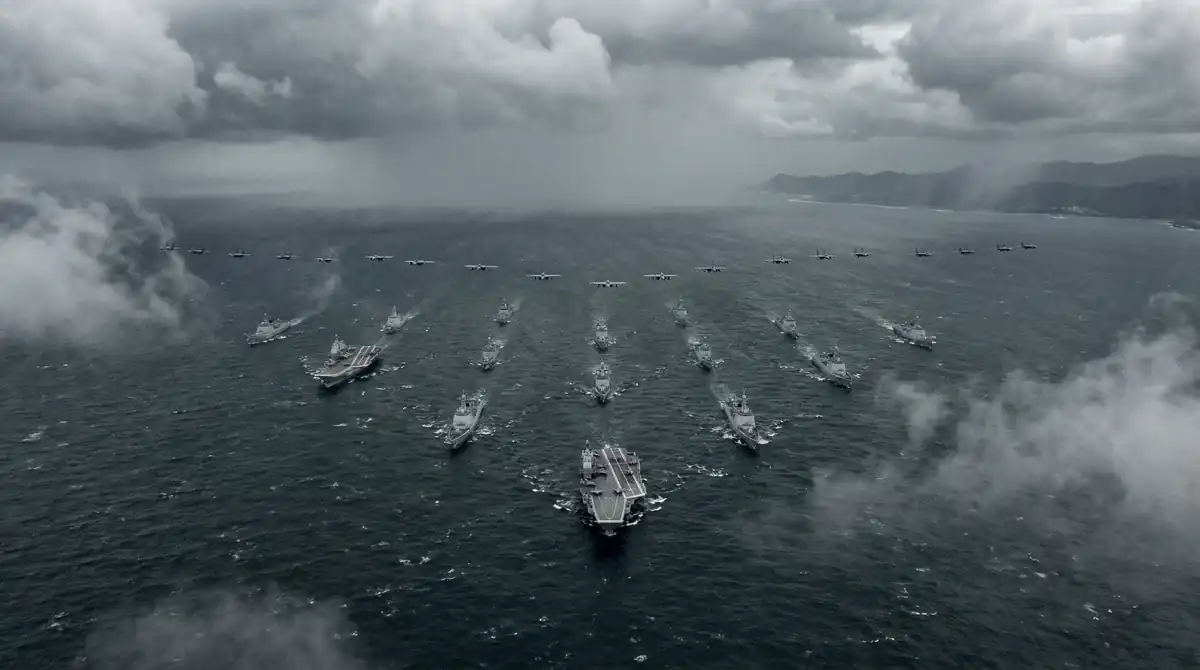 Naval Fleet in Formation