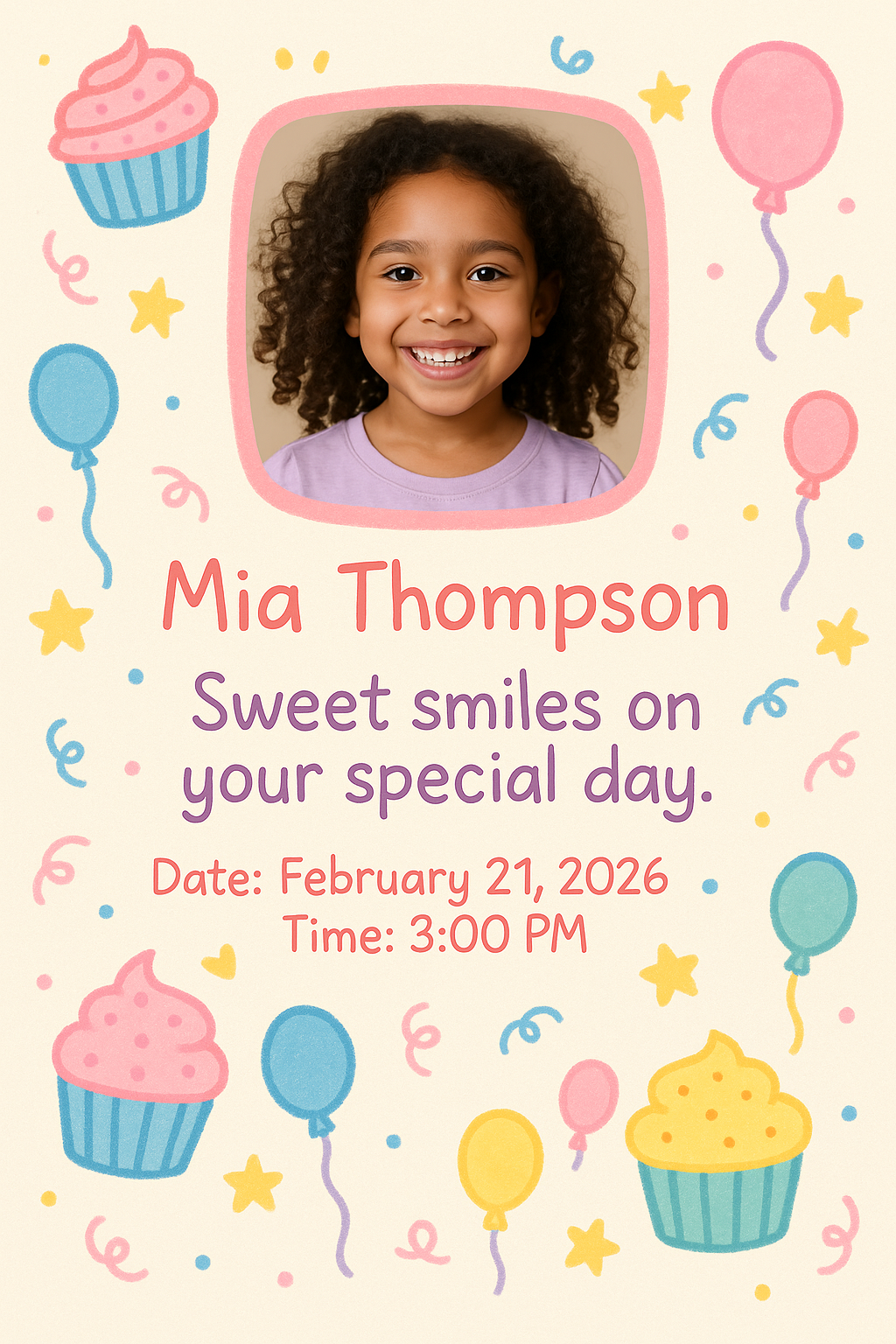 Cumpleaños design by Maya Okafor