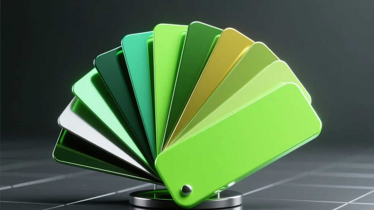 Abstract glossy 3D render of a looping filmstrip curling back on itself