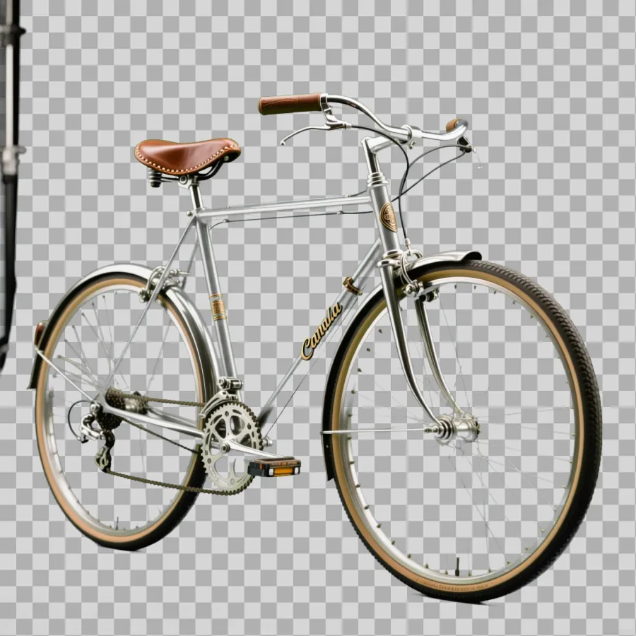 Bicycle with the background removed