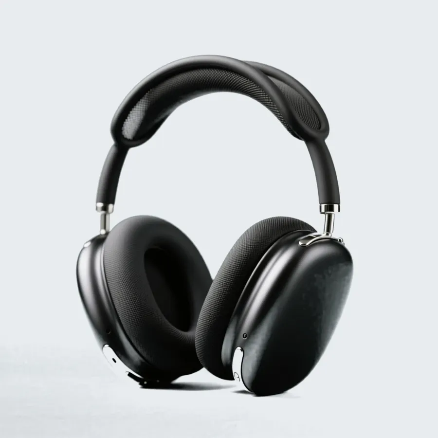 Headphones product cut out and placed on a clean listing background