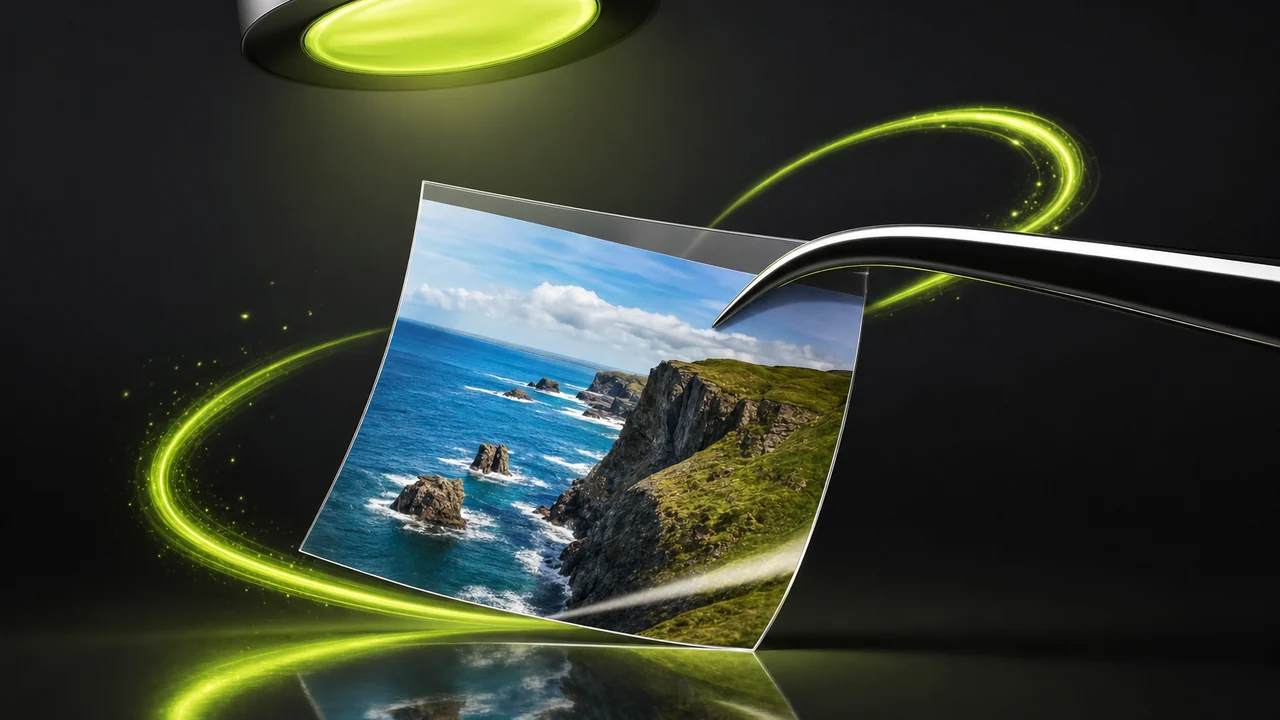 A wide colour landscape frame converted from AVIF to a lossless PNG with smooth sky tones intact, created with Pixazo AI