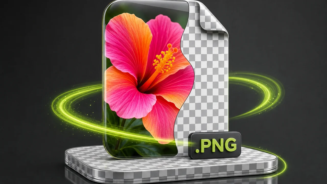 JPG to PNG conversion, get a lossless png copy of a jpg, with an alpha channel ready for the transparency to be cut, created with Pixazo AI
