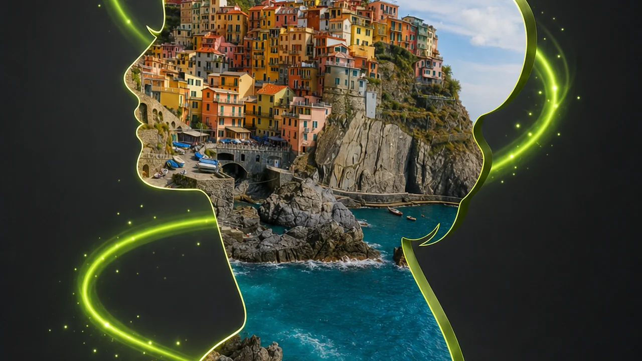 A glossy cut-out silhouette panel standing upright, lime light spilling through the cut edge, created with Pixazo AI