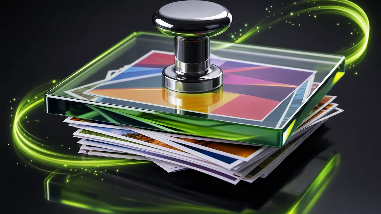 The same flat mark flattened three times over three different solid backgrounds, showing how the chosen fill colour becomes permanent, created with Pixazo AI