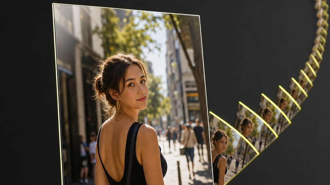 Convert JPG to MP4, a still photo fanning into a sequence of video frames, created with Pixazo AI