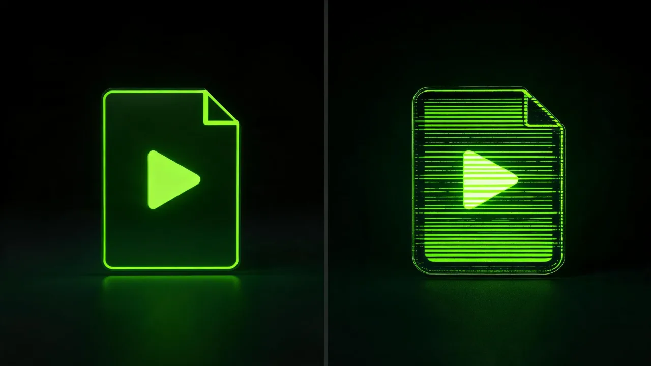 An AVI file opening in older Windows Media Player, created with Pixazo AI