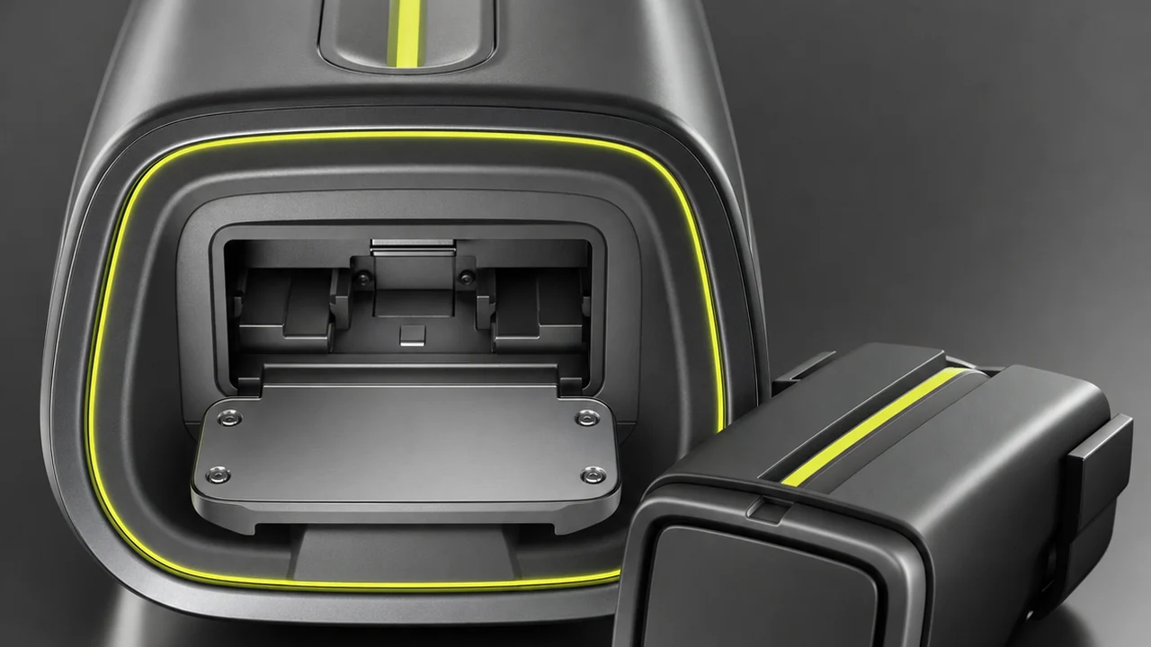 A docking slot with a cartridge seated in place ready to output. Created with Pixazo AI