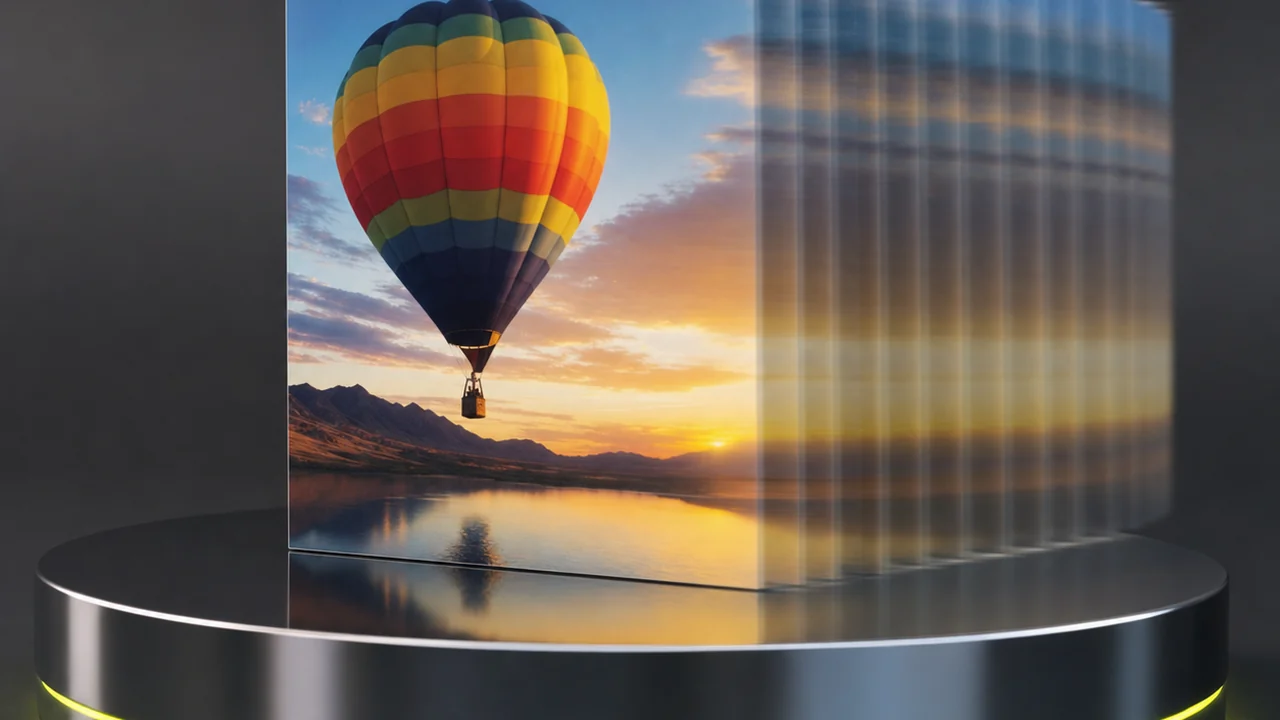 A photographic print trailing off into blurred copies of itself to suggest movement, created with Pixazo AI