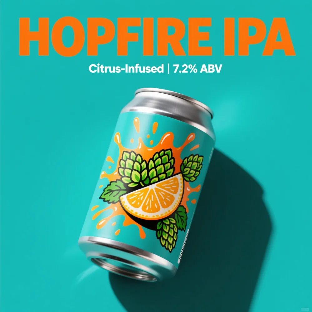 Craft IPA launch poster made with Pixazo AI