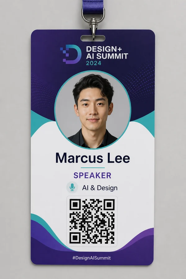 Credencial de evento Design by Marcus Lee