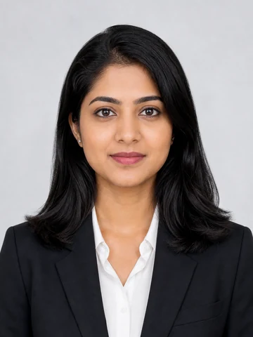 A. Patel ID badge headshot created with Pixazo AI