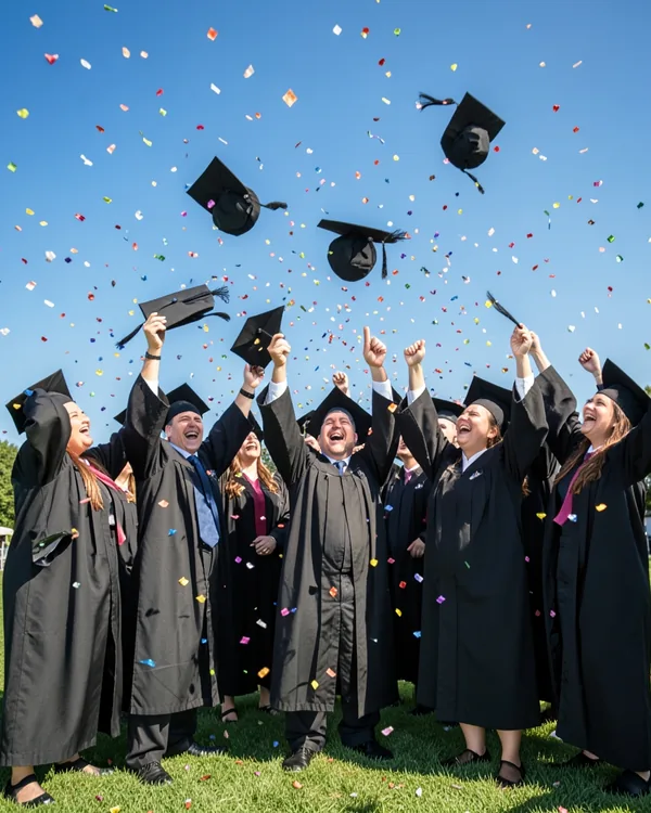 AI-generated celebration graduation poster example