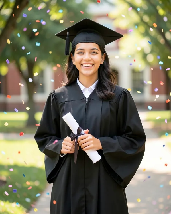 AI-generated ceremony graduation poster example