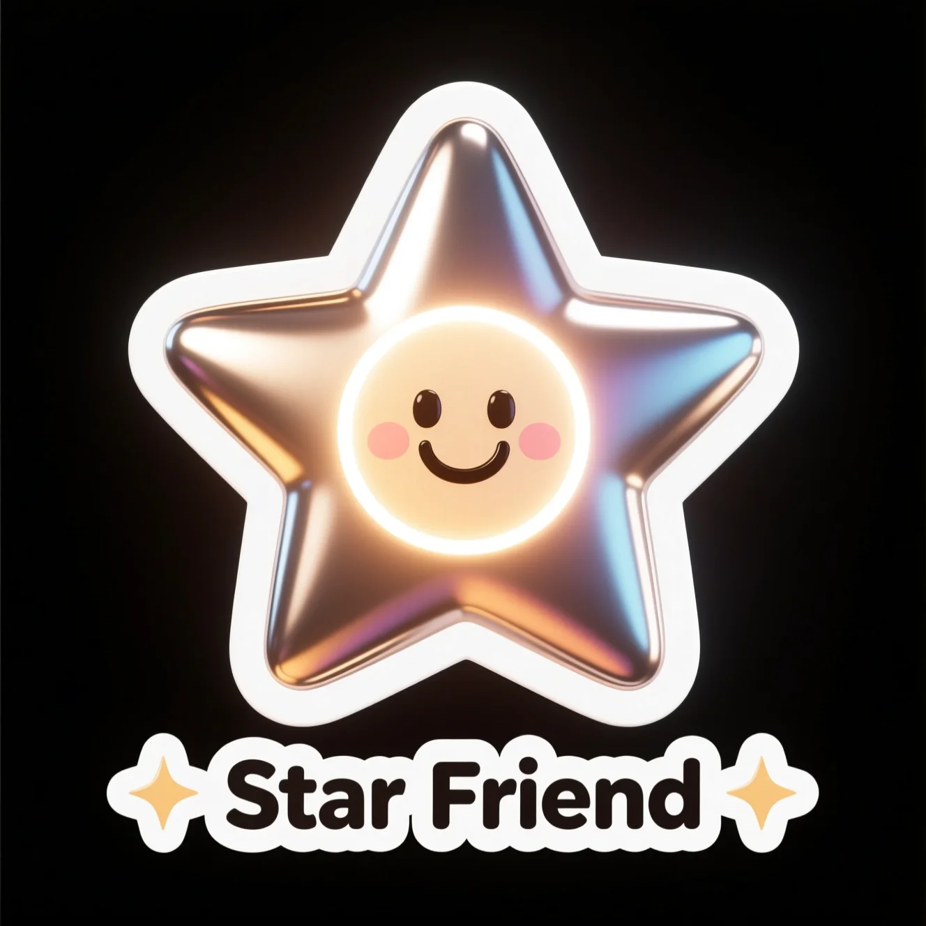 Star AI sticker created with AI