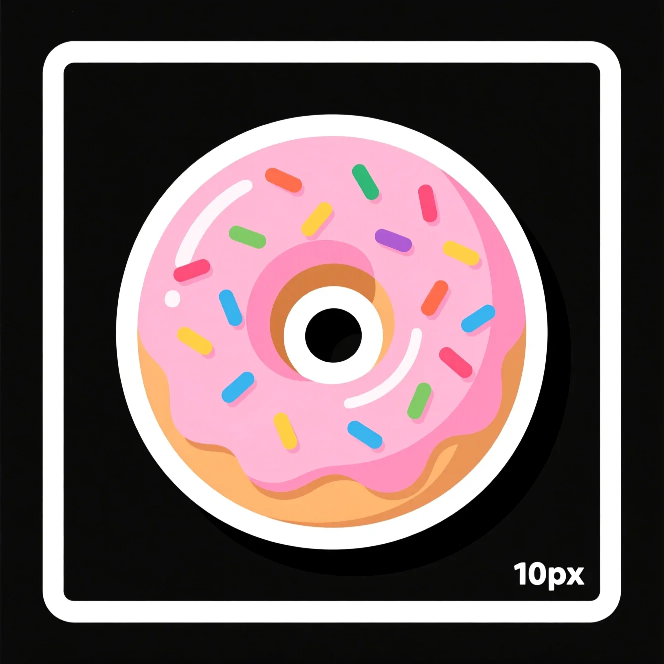 Donut AI sticker made with AI