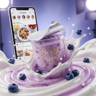 Benchmark prompt group “dairy-shot” — a product photography brief scored across the model pool. — output 3
