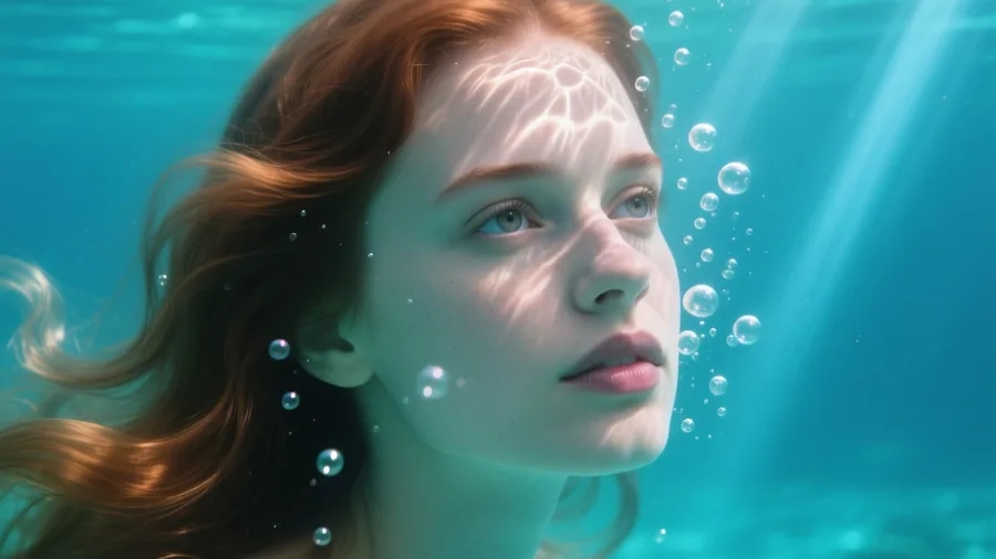 Underwater Portrait Trend AI trend example created with Pixazo AI