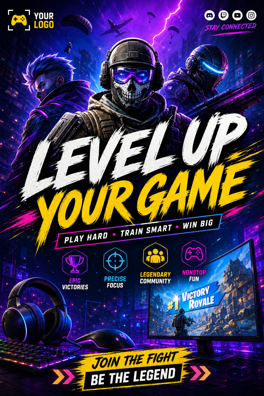 Gaming Banner : Create Free Gaming Banners in Minutes with AI