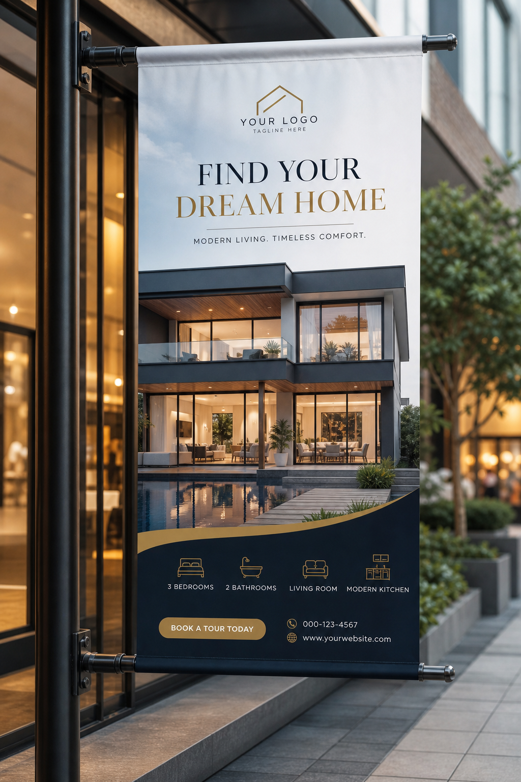 Bannière — photo-realistic style web banner