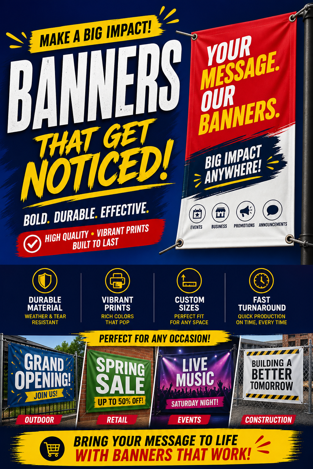 Bannière — vibrant style web banner