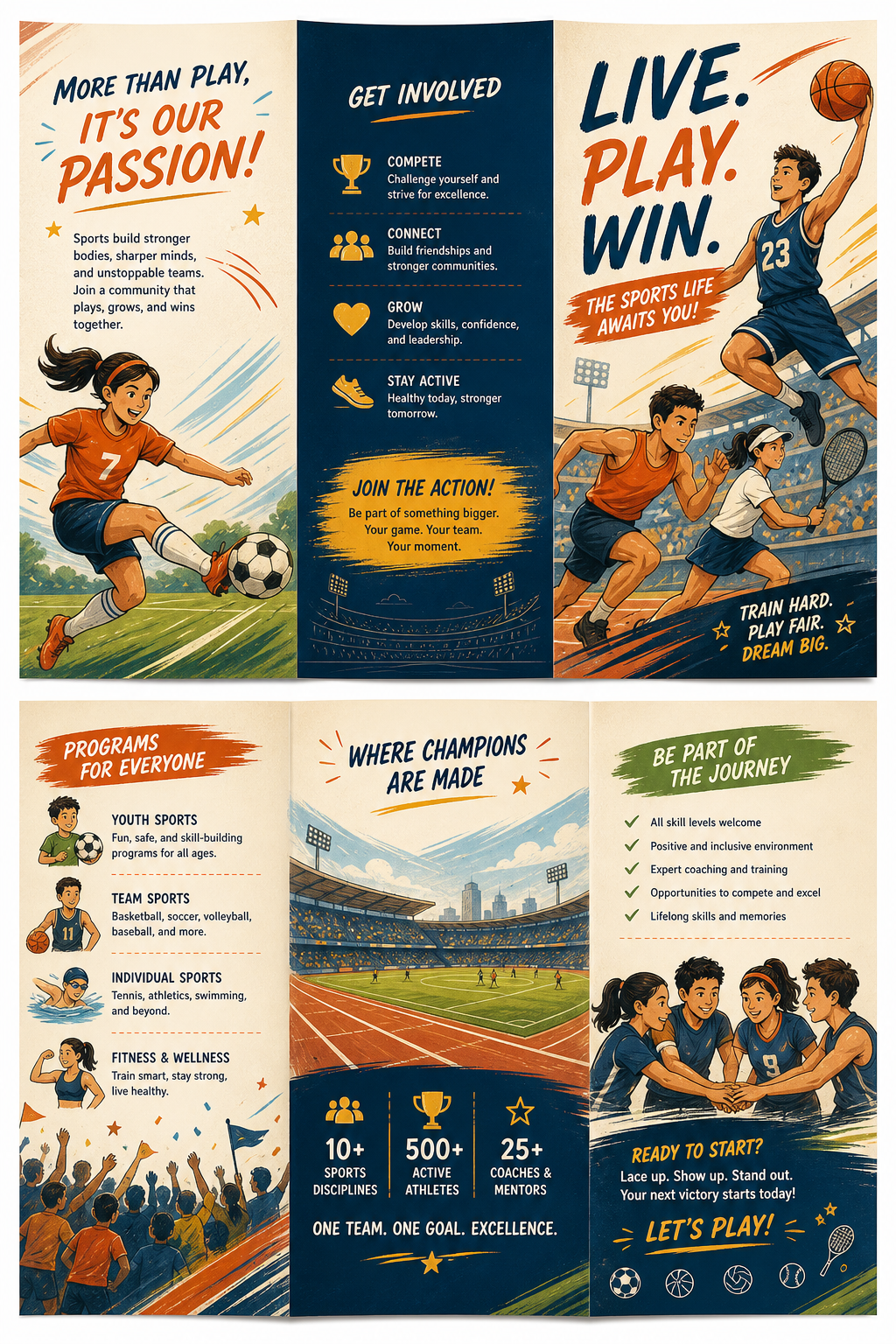 Sports Brochure : Create Free Sports Brochures in Minutes with AI