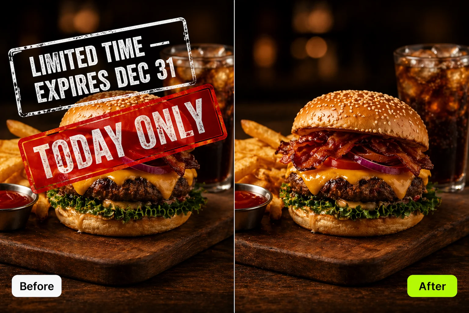 Campaign banner with seasonal promo text removed by Tariq Hussain using Pixazo AI